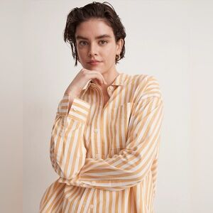 Madewell Signature Poplin Oversized Shirt